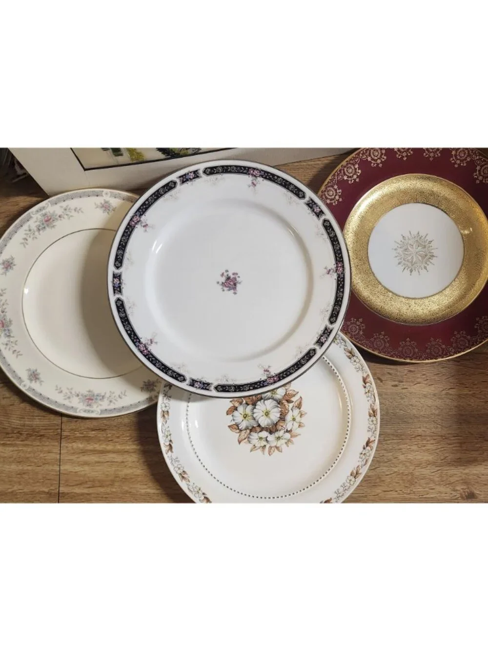 Mismatched Fine China Dinner Plates 10.25-11
